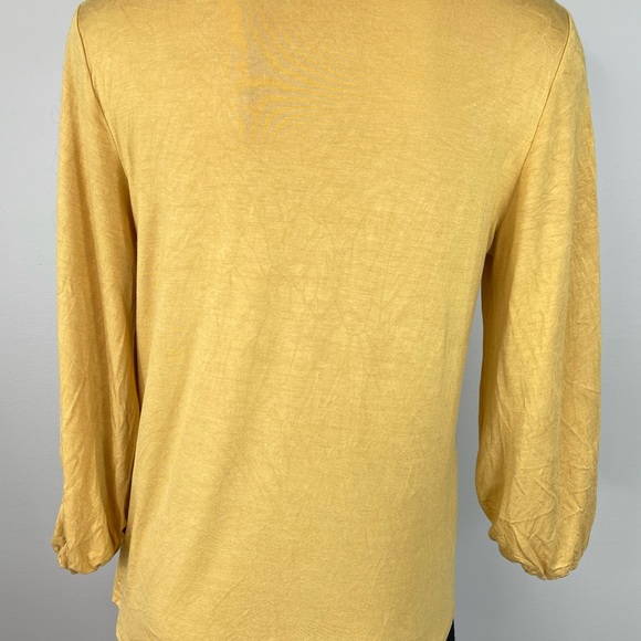 Green Envelope boho gold top L - Picture 7 of 12